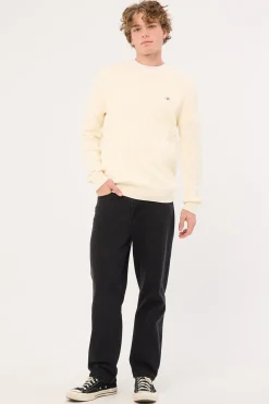 Cotton Cable C-Neck Cream