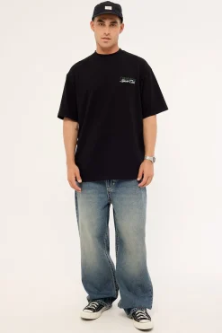 Courtesy Heavyweight Boxy Tee Black