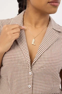 Cowgirl Necklace Gold