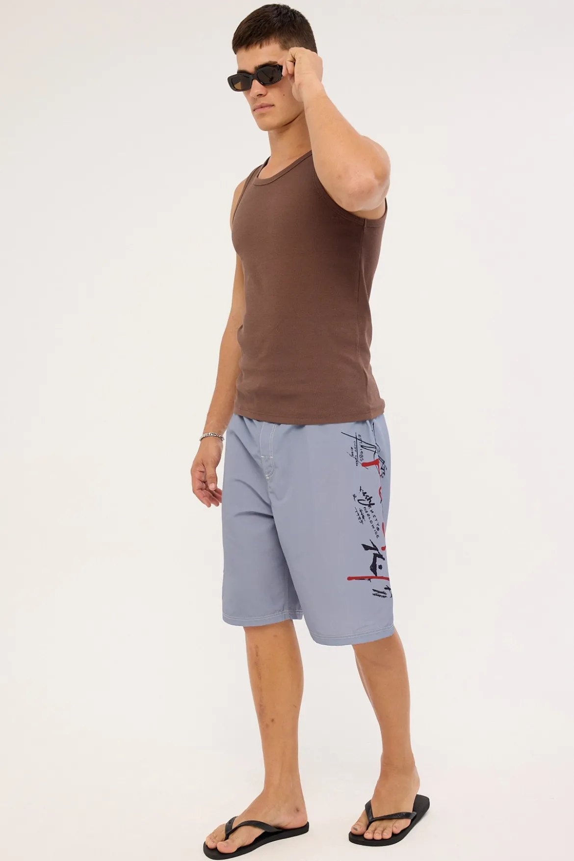Crisis Hybrid Waist Boardshort Stone Grey