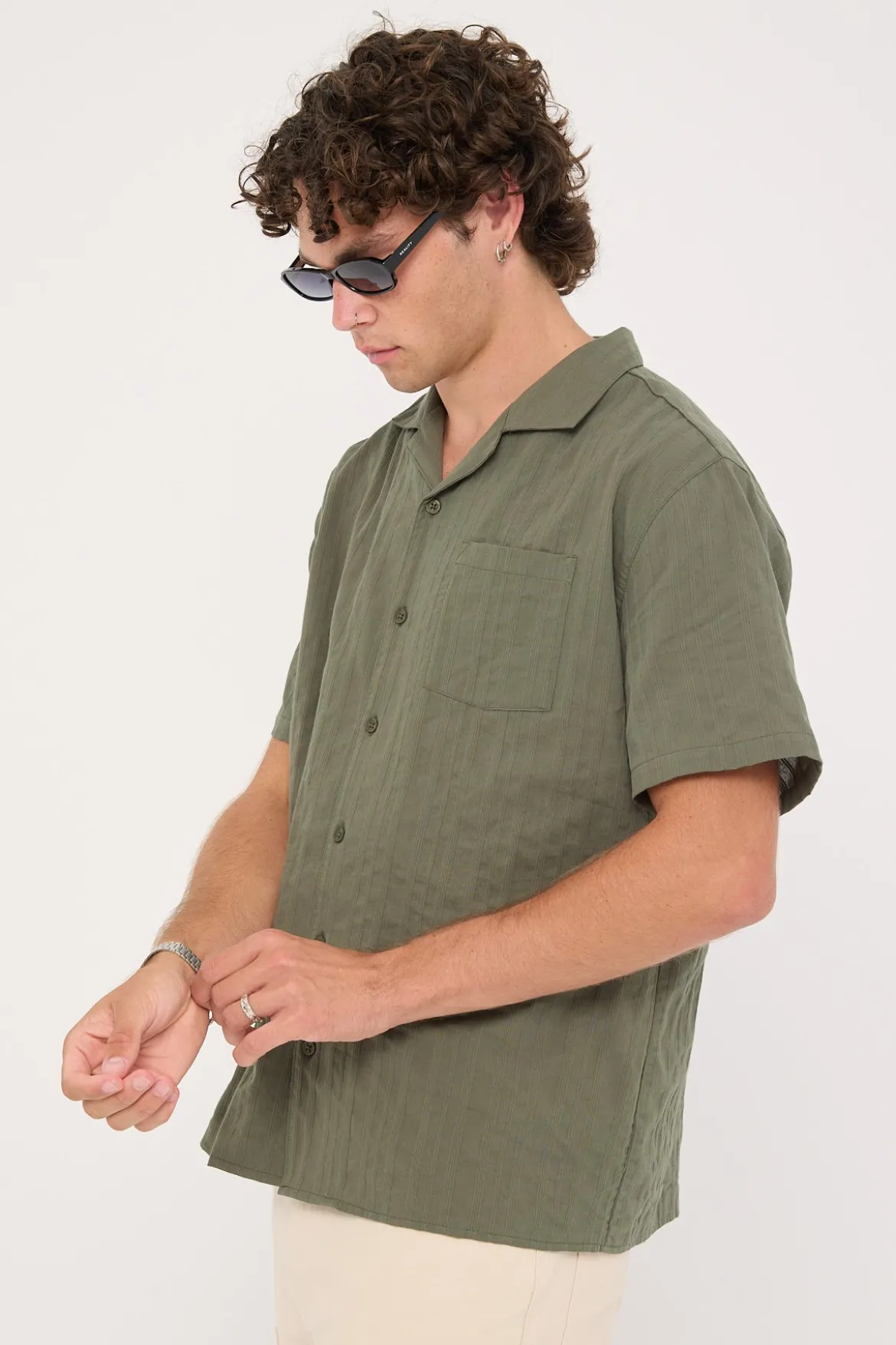 Croatia Resort Shirt Olive Green