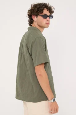Croatia Resort Shirt Olive Green