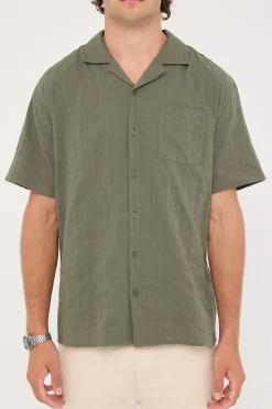 Croatia Resort Shirt Olive Green