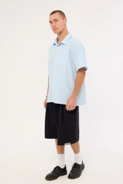 Crossbones Pleated Shorts Black