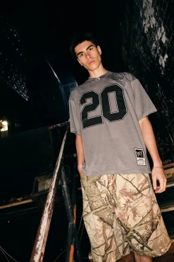 Crucial V Neck Jersey Charcoal