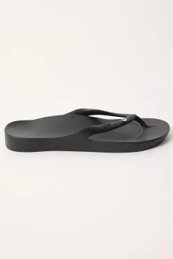 Crystal Arch Support Thong Black