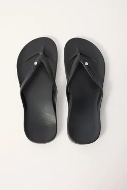 Crystal Arch Support Thong Black