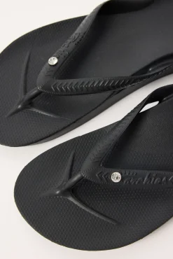 Crystal Arch Support Thong Black