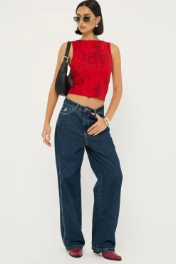 Cute But Psycho Big Baggy Jean Dirty Midnight