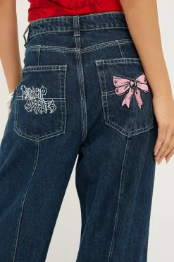 Cute But Psycho Big Baggy Jean Dirty Midnight