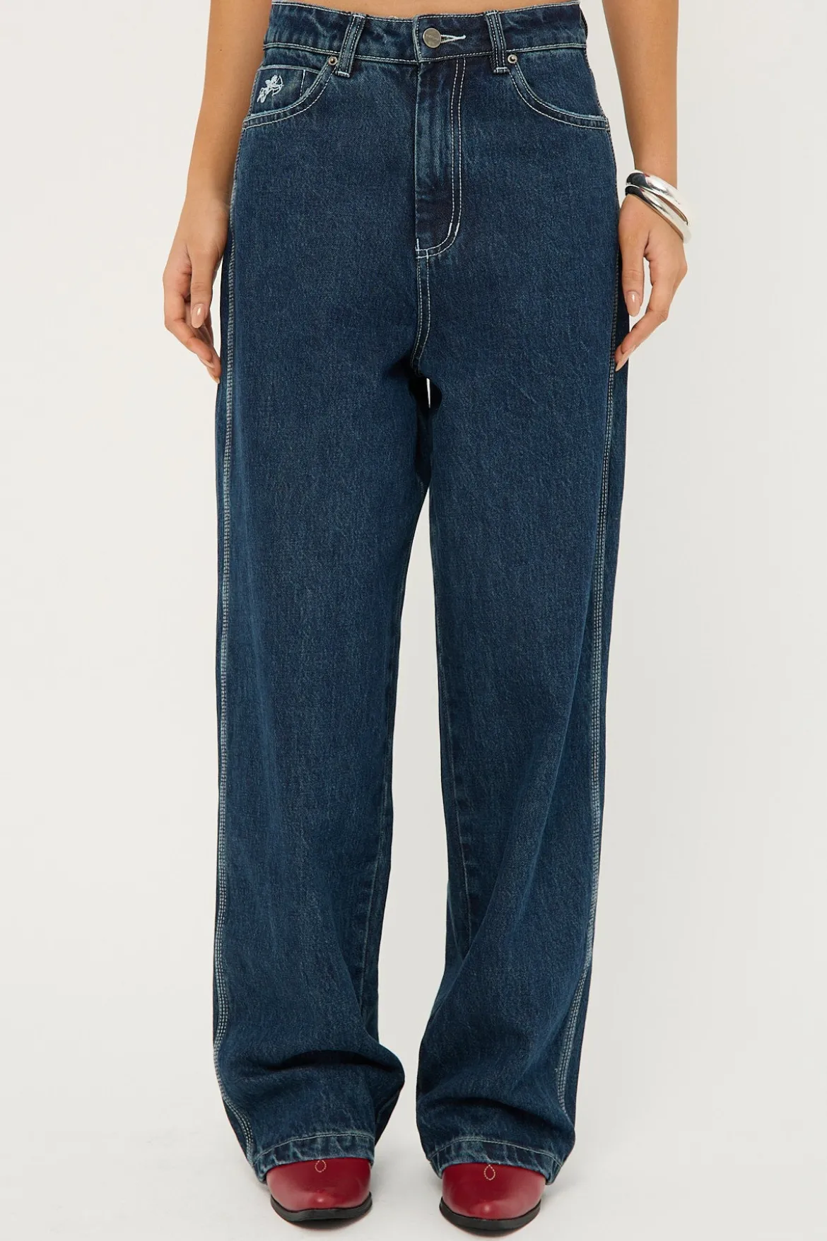 Cute But Psycho Big Baggy Jean Dirty Midnight