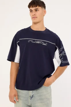 Cyberwave 2.0-? Tee Navy Blue
