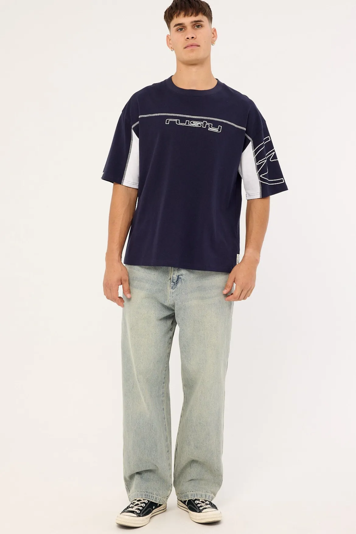 Cyberwave 2.0-? Tee Navy Blue