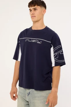 Cyberwave 2.0-? Tee Navy Blue