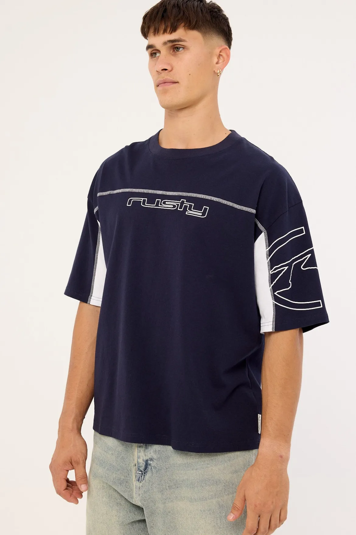 Cyberwave 2.0-? Tee Navy Blue