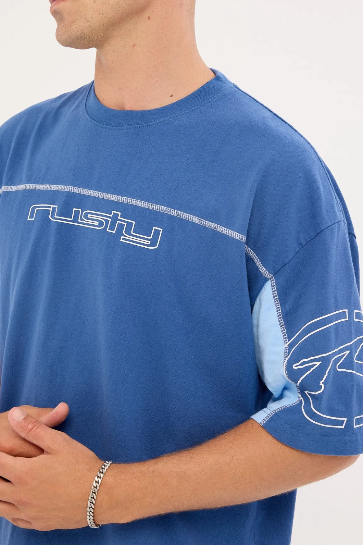 Cyberwave Tee Atlantic Blue