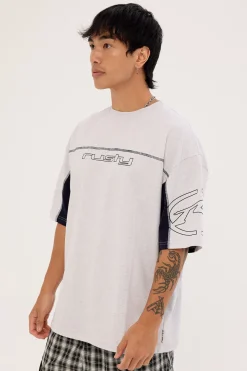 Cyberwave Tee Ecru Marle