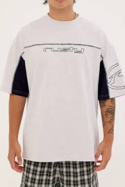 Cyberwave Tee Ecru Marle