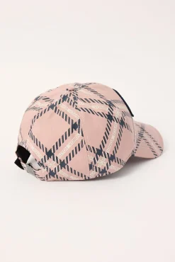Dad Cap Pink Plaid