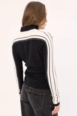 Daddy GB Zip Through Skimmer Knit Black