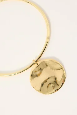 Dahlia Pendent Necklace 18 Gold Plated
