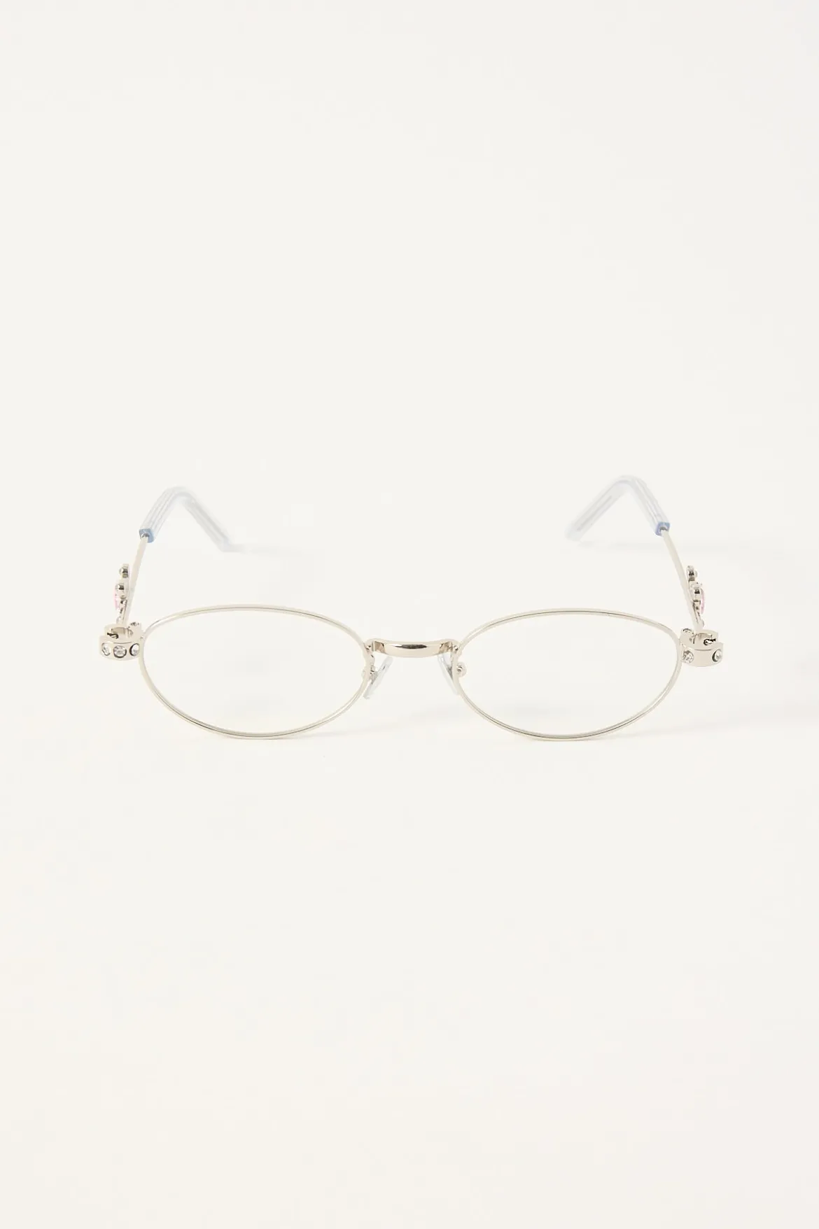 Daisy Fields Clear Glasses Silver