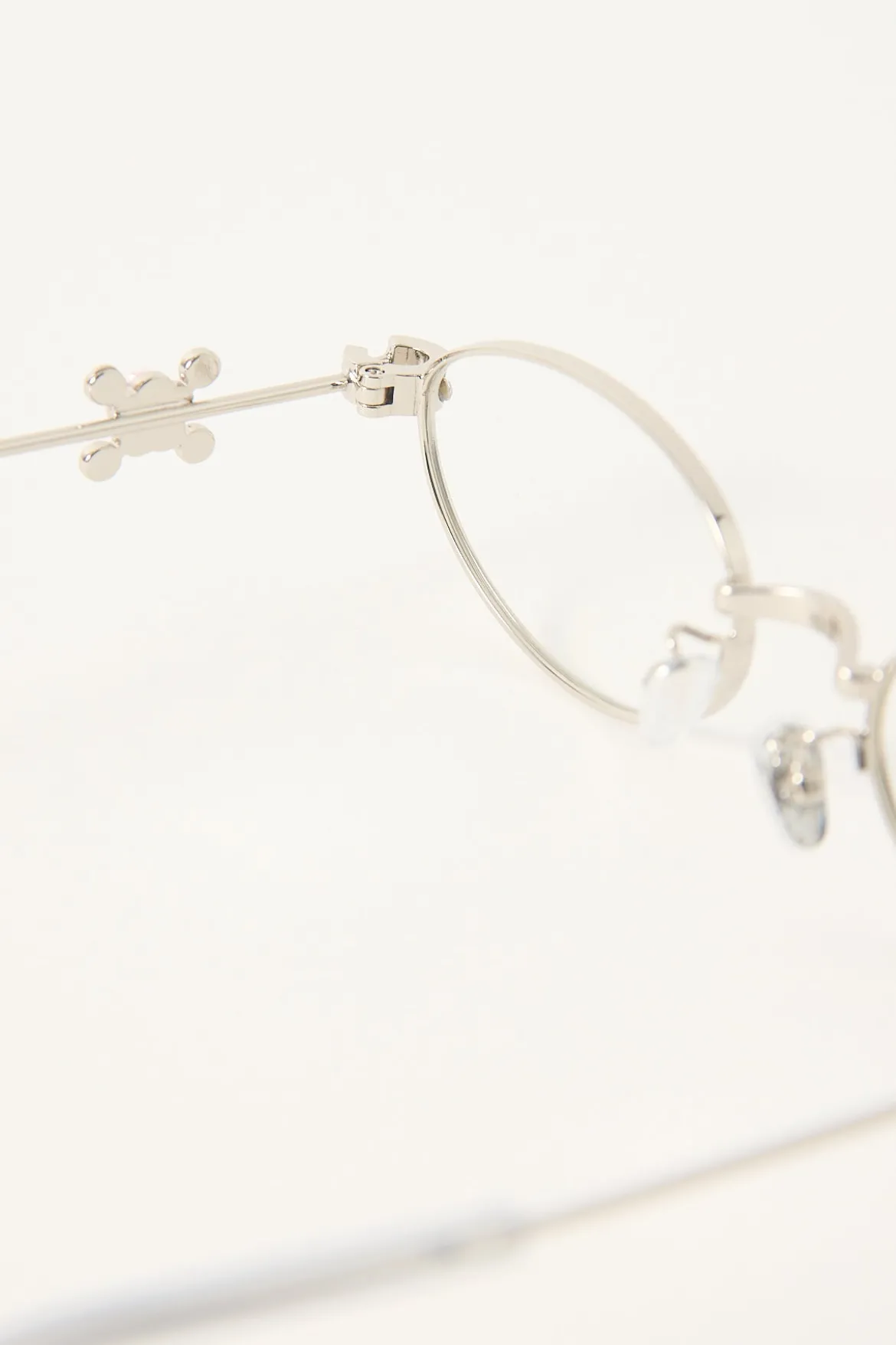 Daisy Fields Clear Glasses Silver