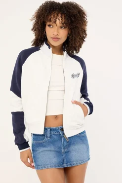 Day Dreamer Funnel Neck Fleece Ecru Marle