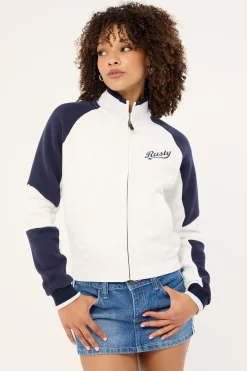 Day Dreamer Funnel Neck Fleece Ecru Marle
