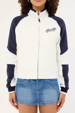Day Dreamer Funnel Neck Fleece Ecru Marle