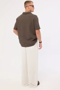 Daybreak Baggy Linen Pant White Stripe