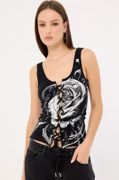 Deadroses Singlet Tank Top Black