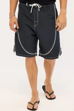 Deathroll Hybrid Waist Boardshort Black