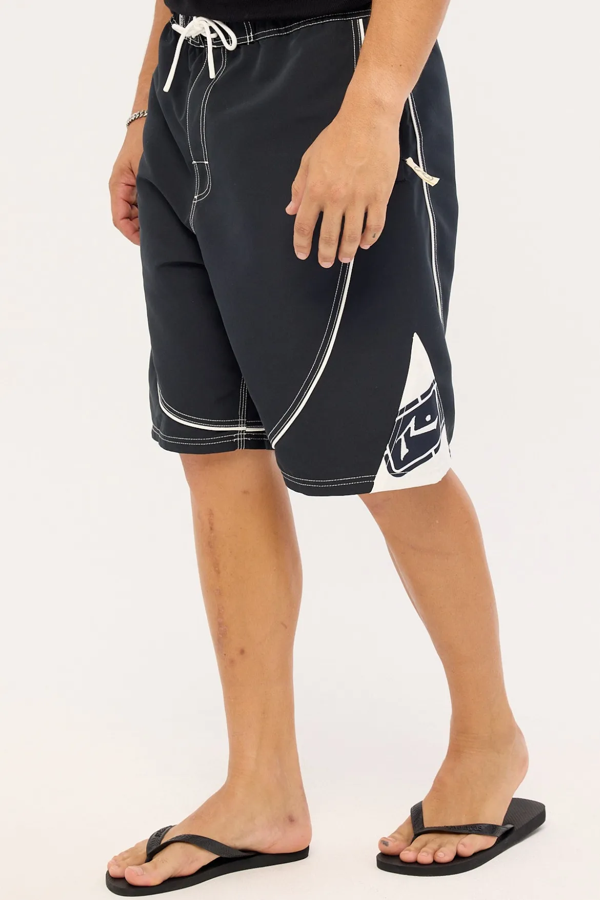 Deathroll Hybrid Waist Boardshort Black