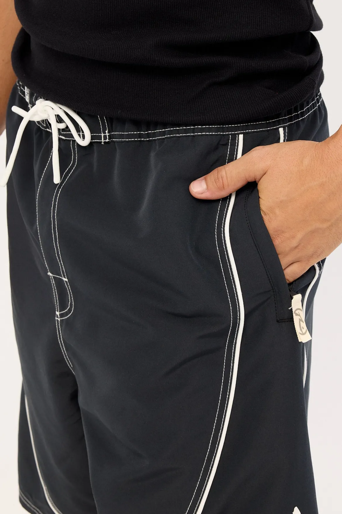 Deathroll Hybrid Waist Boardshort Black