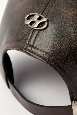 Decay PU Whipstitch Cap Brown