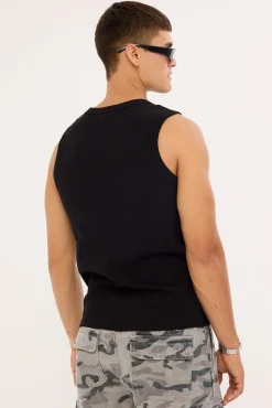 Define Bound High Neck Tank Black