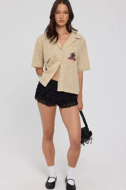 Dejavoodoo Bowling Shirt Popcorn Yellow