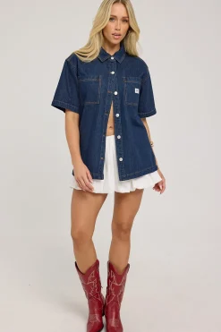 Denim Boxy Shirt Modern Rinse