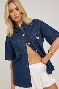 Denim Boxy Shirt Modern Rinse