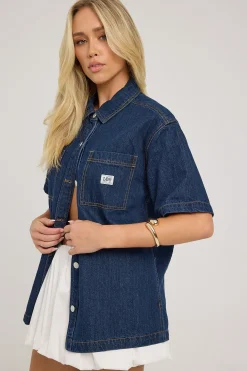 Denim Boxy Shirt Modern Rinse