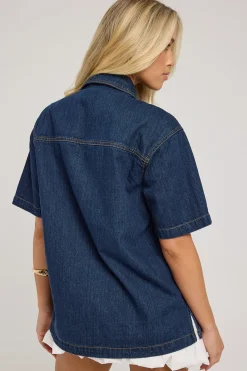 Denim Boxy Shirt Modern Rinse