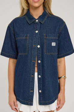 Denim Boxy Shirt Modern Rinse