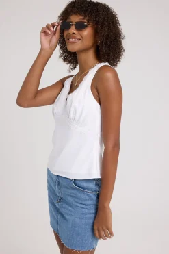 Denim Mini Skirt Mid Blue