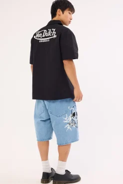 Denim Shorts Mid Blue Denim