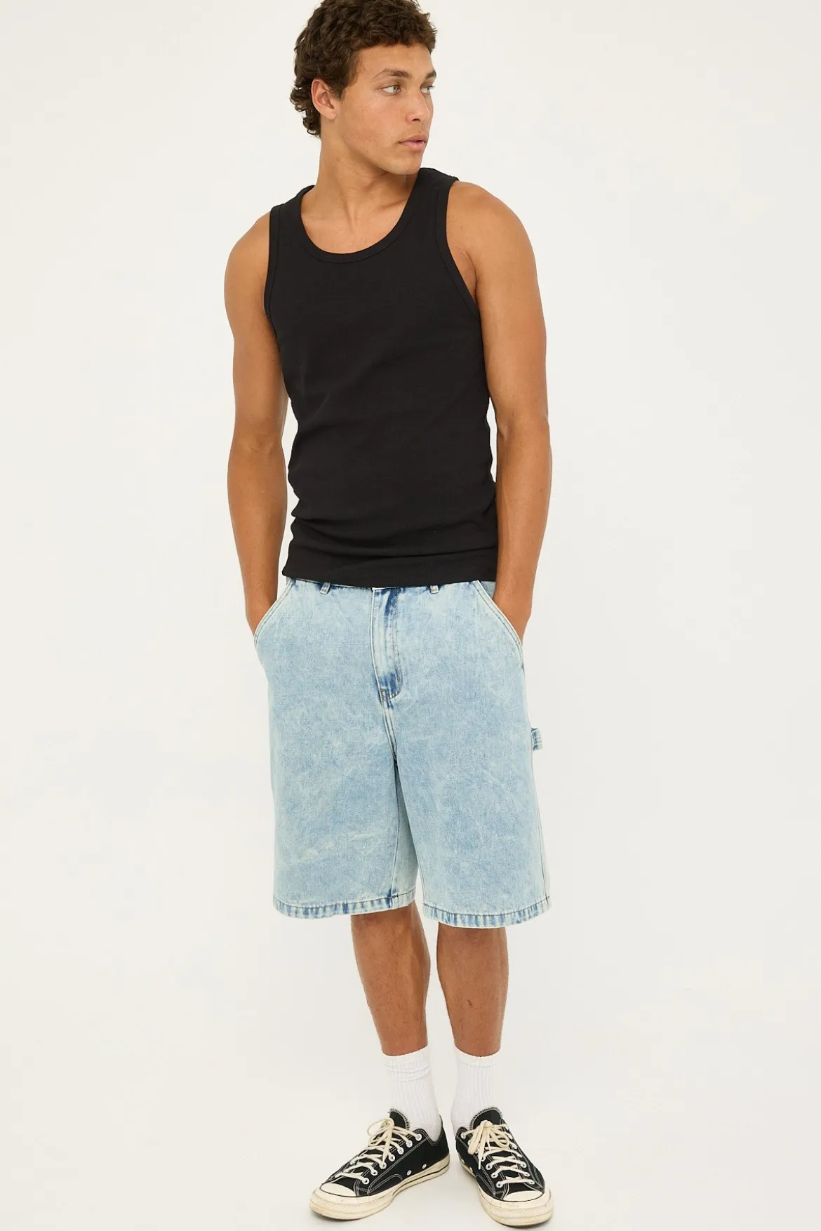 Denim Work Short Bleach Indigo