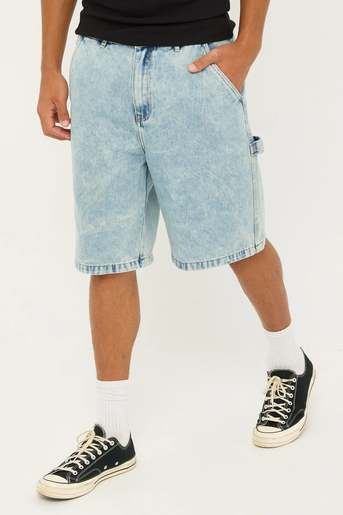 Denim Work Short Bleach Indigo