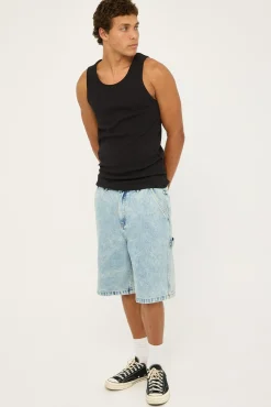 Denim Work Short Bleach Indigo