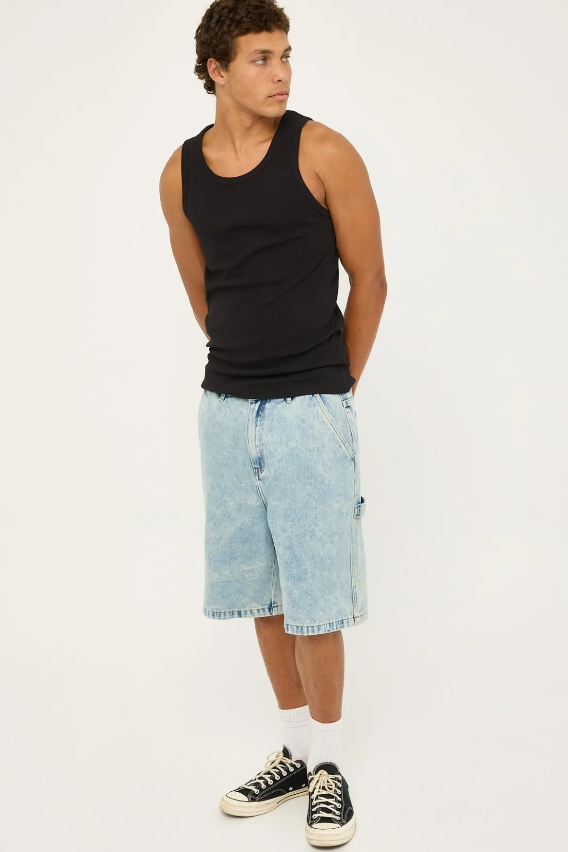 Denim Work Short Bleach Indigo