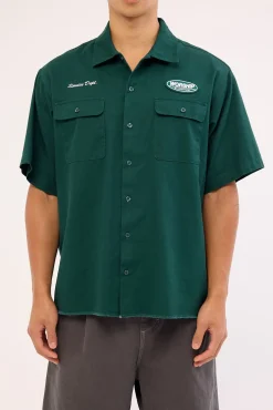 Department Short Sleeve Workshirt Hunter Green
